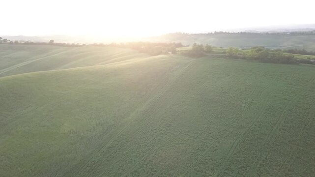 Sovana, Tuscany, Italy, aerial drone view,