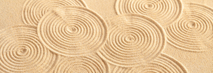 Obraz premium Sand circles