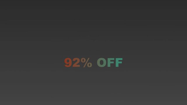 Bright neon sale discount 92 percent off digital display