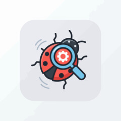 Fototapeta premium Software Debugging Icon AQ