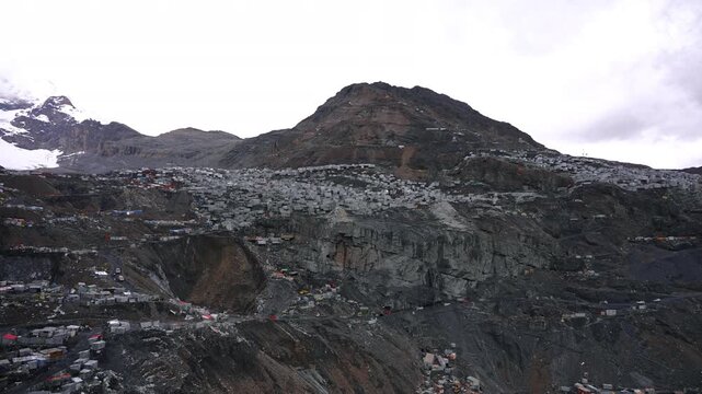 La Rinconada Gold Mining Settlement in Peruvian Andes