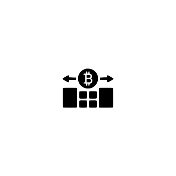 Coin exchange icon. Solid black glyph of crypto swap arrows for trading platform.
