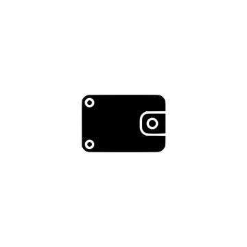 Hardware wallet icon. Solid black glyph of a device wallet for secure crypto.