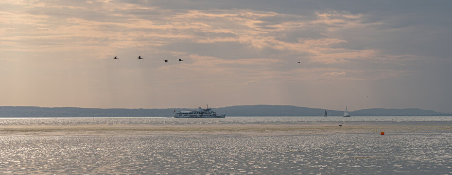 Coucher de soleil sur le lac de Constance
