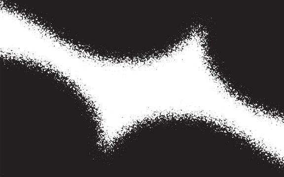 Abstract grainy black and white diagonal shape graphic design element with abstract diagonal contrast speckled monochrome distressed pointillism