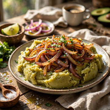 Authentic Mang&aacute; Made with Mashed Green Plantains healthy breakfast