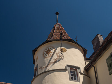 Cadran solaire &agrave; l'abbaye Sainte-Marie de Mittelzell