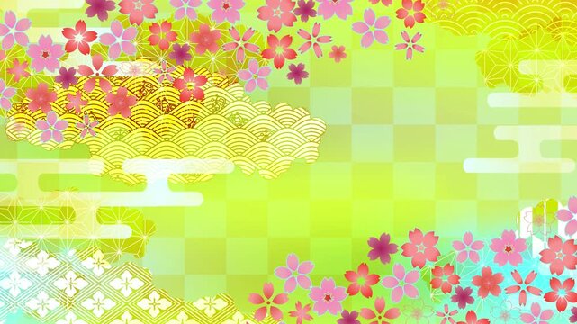 Japanese style cherry blossom pattern 4K