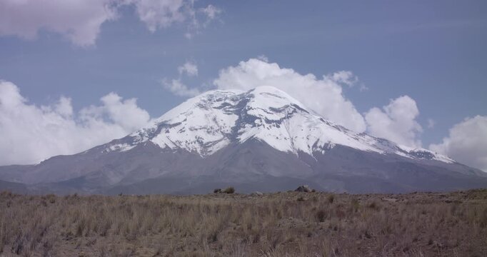 Landscape of El chimborazo, Ecuador, andes, andean mountains snow peak