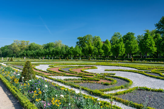 Geometric Flower Parterre at Charlottenburg Palace Gardens