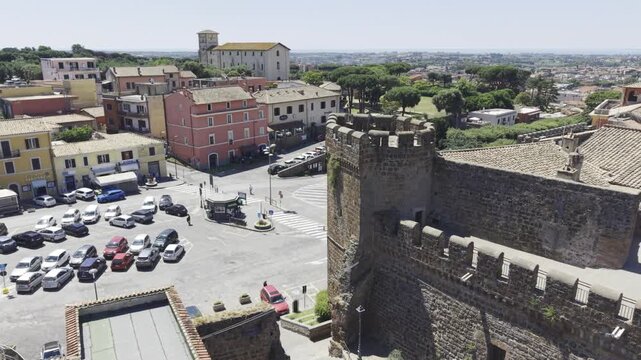 Cerveteri, Lazio, Italy, aerial drone view