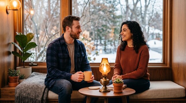 Friends reconnect after winter blood donation
