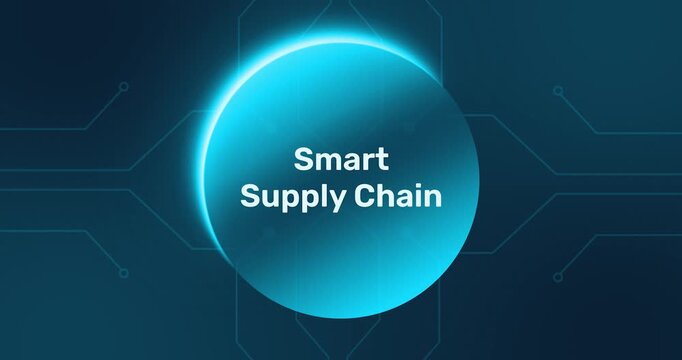 Smart Supply Chain - technology minimalist background