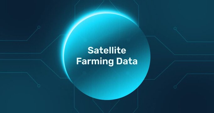 Satellite Farming Data - technology minimalist background