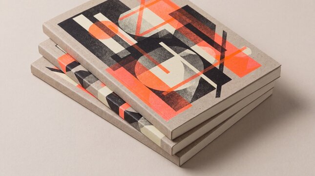 visual hierarchy techniques, a contemporary design featuring a disrupted swiss grid with bold geometry