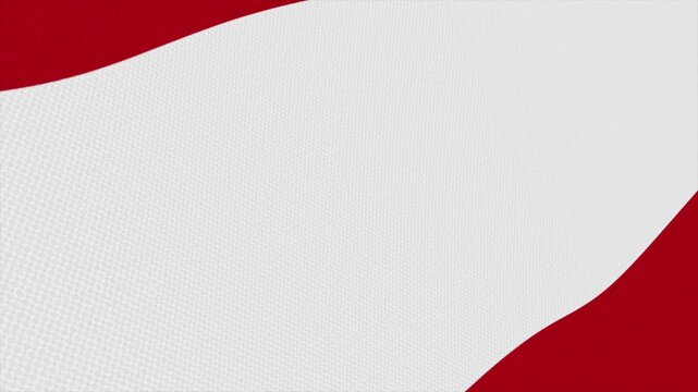 Flag of Austria waving slowly in the foreground and moving upwards.