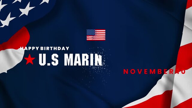 Happy Birthday Marines &ndash; Honoring Courage, Service  , and Tradition, 4k video
