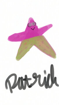 Patrick star fish