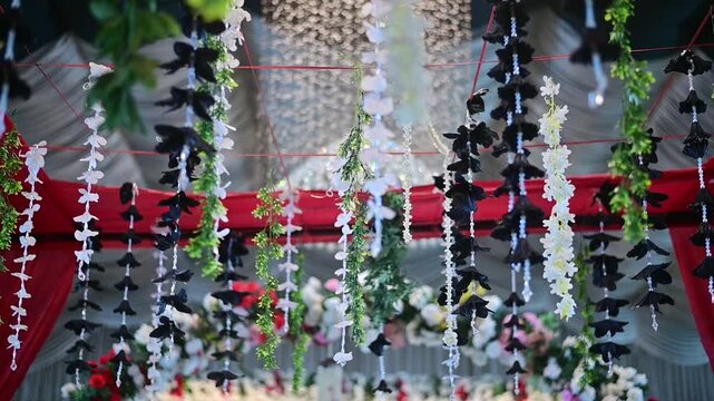 Beautifully Decorated Event Hall Interior &ndash; Cinematic 4K Footage