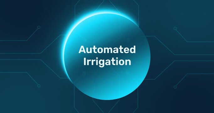 Automated Irrigation - technology minimalist background