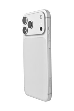 phone mockup,  mobil back view , smartphone flat isolated with clipping path on white background.