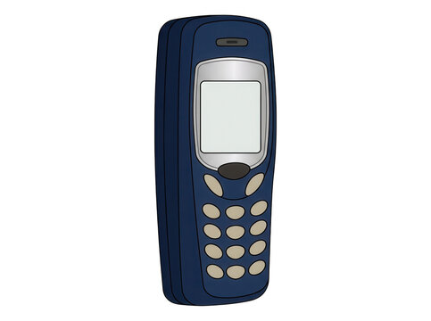 Ilustra&ccedil;&atilde;o de celular antigo