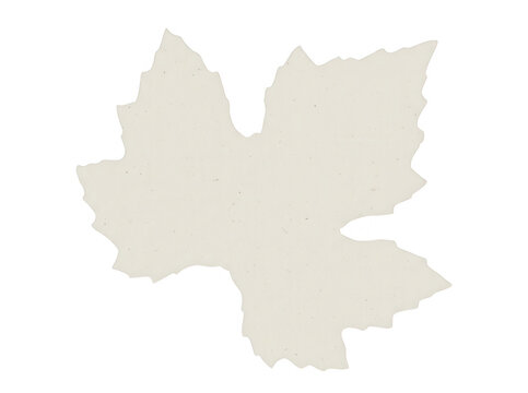 Silhueta de folha de papel recortada