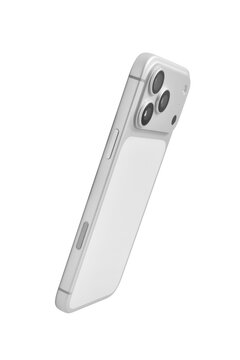 phone mockup,  mobil back view , smartphone flat isolated with clipping path on white background.