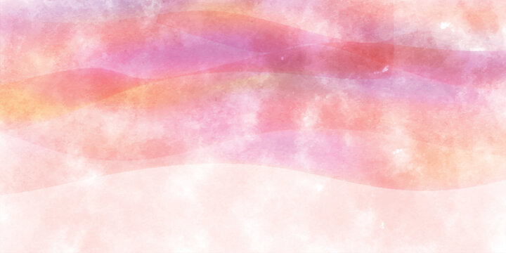 Soft Watercolor Texture with Pastel Waves and Gradients