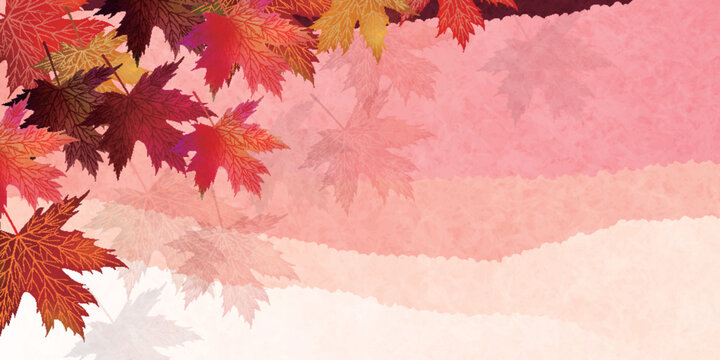 Vibrant Red and Orange Autumn Maple Leaves Background