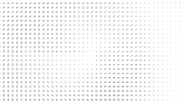 Animated abstract particle background featuring dynamic wave motion, flowing geometric distortion, and futuristic depth. Ideal for motion graphics, technology visuals, and digital displays.