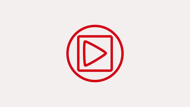 play animated icon and Black play button animation.