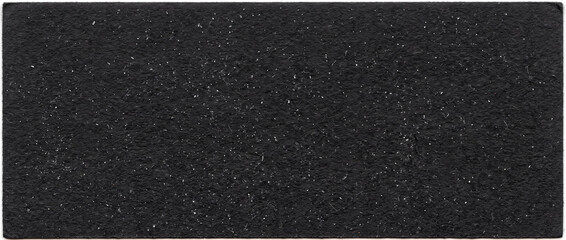Fototapeta premium Black sandpaper texture background, abrasive emery paper sheet, dark gritty material surface for industrial and DIY projects