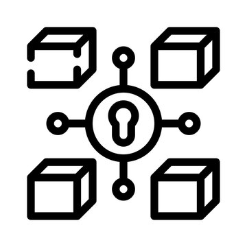 microservices line icon