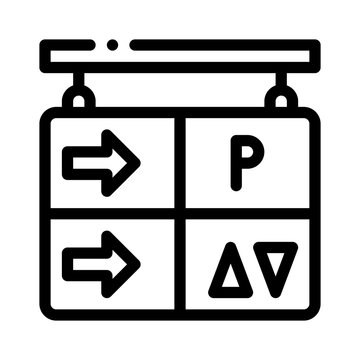 parkinglot line icon