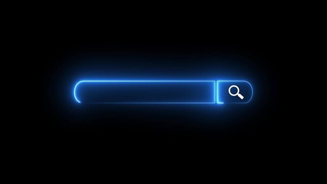 SEO, Search Engine Optimization. keyboard searching the information, internet browsing. Web page banner, data search technology. Motion graphics of SEO concept On Black Background 4k video