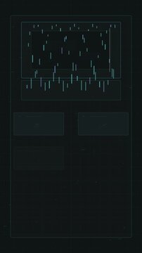 Vertical mobile background forensic signal analysis seamless loop