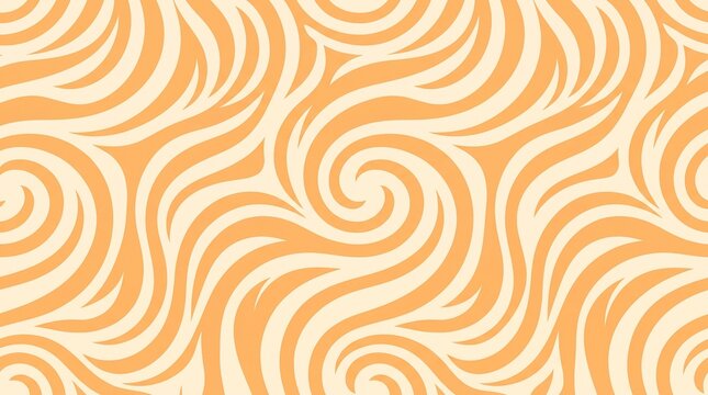 Apricot orange swirl pattern fills the frame with flowing curves