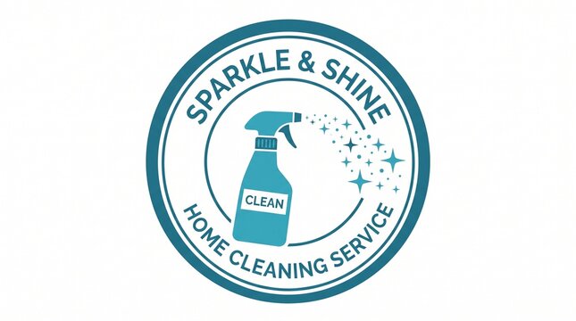 Sparkle and Shine Cleaning Service Logo