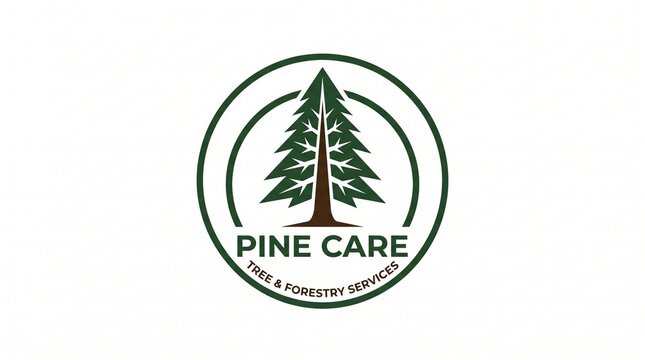 Pine tree logo design