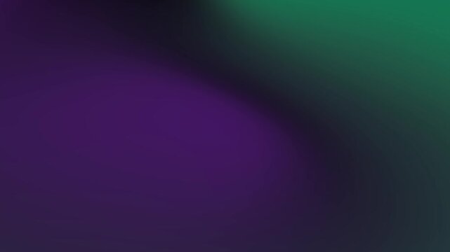 Mystical abstract color animation blending emerald green, deep purple and black into a dark flowing background inspired by a magical potion