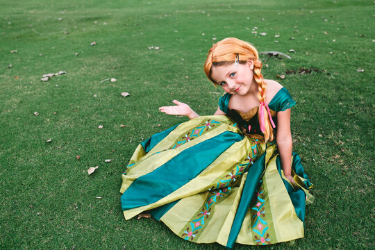 Little Girl in Princess Costume