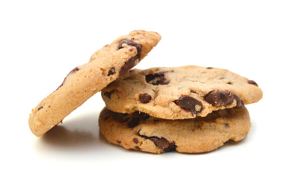 Sweet cookies isolated on a white background