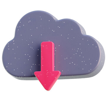 3d Illustration of Remote File Download