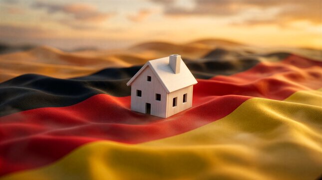House model on German flag