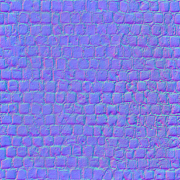 Title: Medieval Gothic Stone Floor Texture Seamless Normal Map
