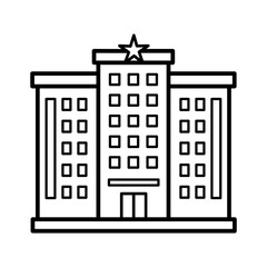 Fototapeta premium Hotel Icon Vector