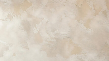 Fototapeta premium Close up of neutral beige plaster wall texture with subtle mottled pattern for elegant interior architecture and background design