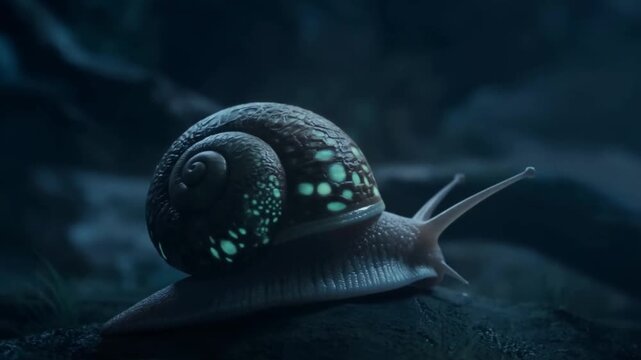 glowing snail
