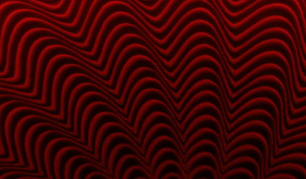 Textura ondulada roja abstracta con l&iacute;neas din&aacute;micas de movimiento